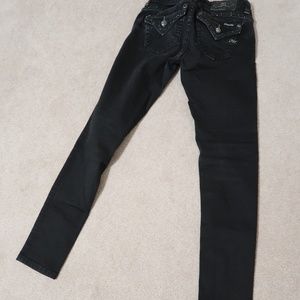 Black Studded Miss Me Jeans